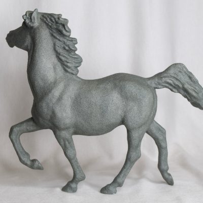 Breyer Custom Stone Textured Statue Buckshot Gray Rock Decorator Model Horse CM