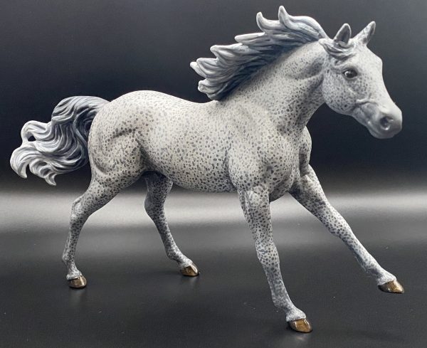 Custom Breyer - Fleabitten Grey - OOAK - American Quarter Horse Stallion