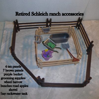 Retired Schleich Ranch Accessories