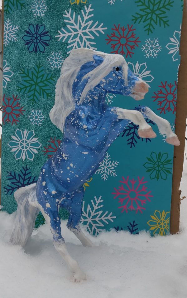 Breyer model “Arctic Fury” by Laura Forcier